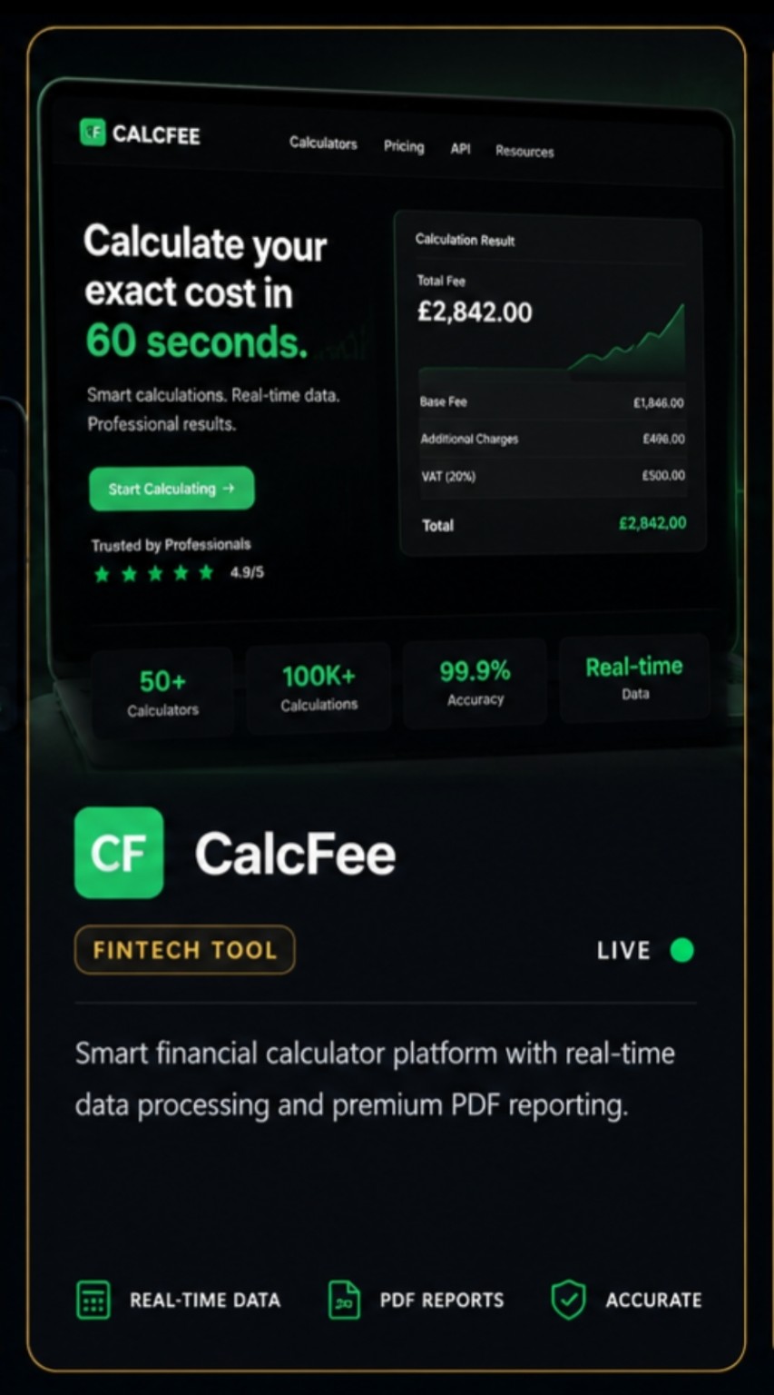CalcFee platform preview